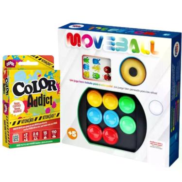 Imagem de Jogo Cartas Color Addict Original Copag Jogo Move Ball Kit Tabuleiro B