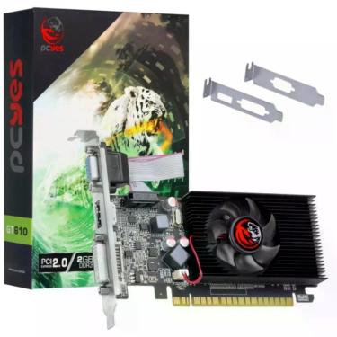 Imagem de Placa de Vídeo Pcyes PA610GT6402D3LP Geforce GT 610 2GB GDDR3 64 Bits Low Profile Single Fan