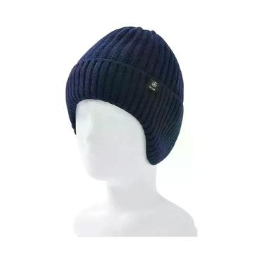 Imagem de Gorro De Lã Quente Para O Inverno Masculino, Tricotado E Espesso, Com 