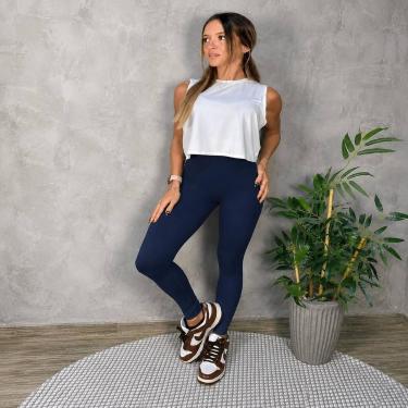 Imagem de Legging Feminina Cós Alto Empina Bumbum Academia Yoga Fitness - GENERI