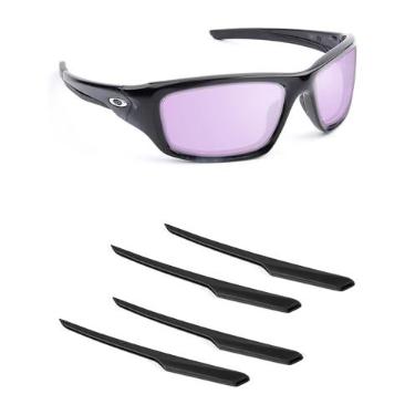 Imagem de Handwith 2 pares de meias de silicone macio para óculos de sol Oakley Valve New 2014 OO9236, antiderrapante, ajuste confortável, óculos, braço, peças sobressalentes, kit de substituição preto