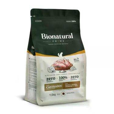 Imagem de Ração Bionatural para Gatos Castrados Sabor Frango 7,5kg  Nutrição Com