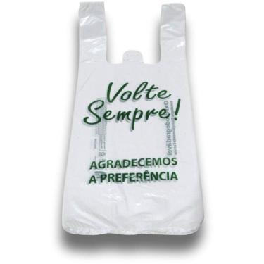Imagem de Sacola Plastica 38X50 Volte Sempre C/780 Unida - Central PLAST