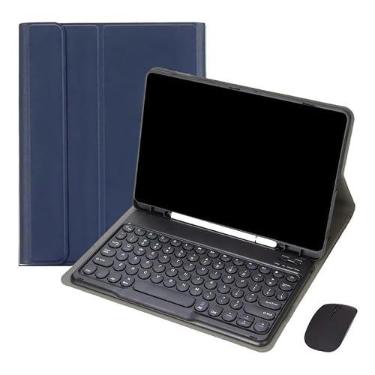 Imagem de Kit Capa para Samsung S6 Lite 10.4 Polegadas: Capa para Tablet + Teclado Redondo + Mouse