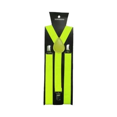 Imagem de Suspensórios Masculinos De Cor Sólida Com Alças Para Calças, Camisas, 