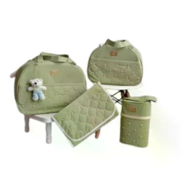 Imagem de Bolsa Maternidade Com Trocador De Fraldas - BabbyMania, Verde 