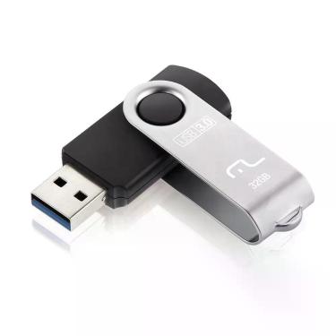 Imagem de Pen Drive Multilaser Pd989 Twist 32 Gb Usb 3.0 Preto