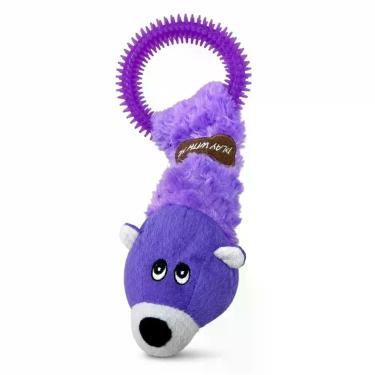 Imagem de Brinquedo Esquilo Roxo de Pelúcia Savana Pet para Cães - GERAL
