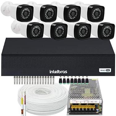 Imagem de Kit CFTV 08 Câmeras Importadas MHDX 1008-C Sem HD