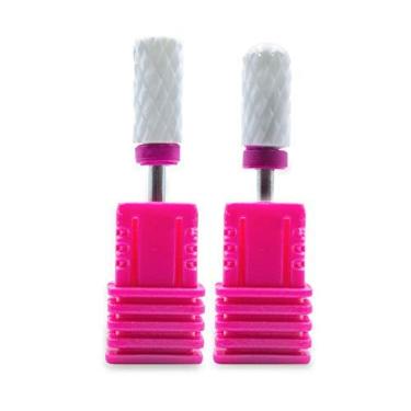 Imagem de Kit 2 Brocas de Cerâmica Profissional Unhas Gel Acrigel Fibra de Vidro