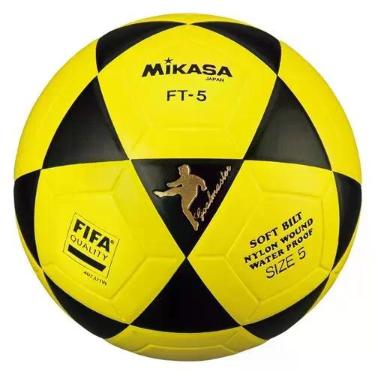 Imagem de Bola Mikasa FT-5 De Futevôlei, Amarelo, Preto