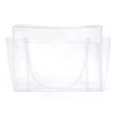 Imagem de Bolsa Transparente Organizadora Grande com Alça e Zíper Reforçado - St