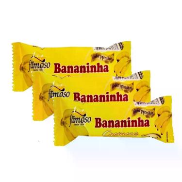 Imagem de Kit 3 Doce Bananinha Cremosa Tradicional 30g - Doce Famoso