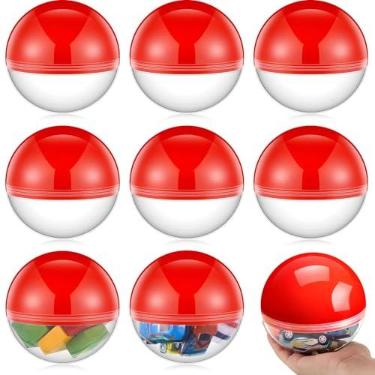 Imagem de Arrowbash 4 Inch Cartoon Ball Empty Round Capsule Vending Machine Capsules with Clear Top Birthday Gifts Stuffers DIY Craft Supplies Cartoon Theme Party Favors (24 Pcs)