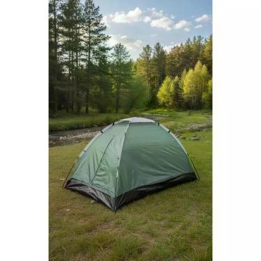 Imagem de Barraca Camping 3 Pessoas Leve 1.55kg Verde Escuro - Congratulations S