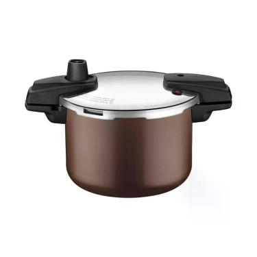 Imagem de Panela de Pressão Arizona Induction Antiaderente Mocaccino 20 cm 4,5 L