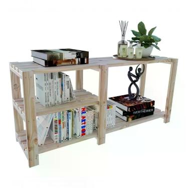 Imagem de Estante De Canto Organizadora De Livros 3 Prateleiras