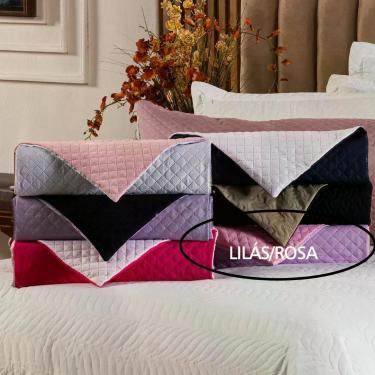 Imagem de Capa Fronha De Xuxão Avulsa Travesseiro De Corpo Matelado Dupla Face 1,45m X 45cm - Microfibra Matelada Cor Lilás/rosa
