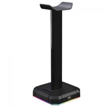 Imagem de Suporte para Headset Redragon Scepter RGB, Black, HA312