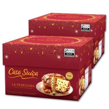 Imagem de Panettone Casa Suíça La Veneziana Kit 2 unidades 750g - 11598, Casa Su