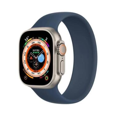 Imagem de Pulseira De Silicone Elástica Solo Loop Para Apple Watch 44mm 40mm 45m