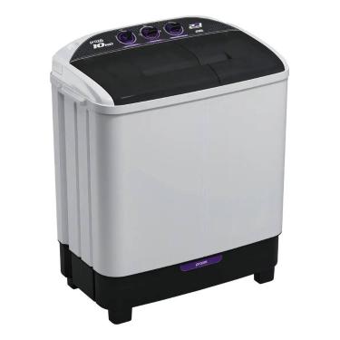 Imagem de Máquina De Lavar Twin Tub Praxis 10kg 2 Em 1 Branca 127v Branco, 110V