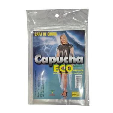 Imagem de Capa Chuva Plástica Descartável Com Capuz E Mangas Tamanho Universal T