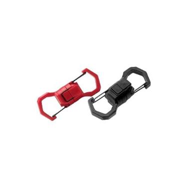 Imagem de Fivela Magnética Multifuncional - Clipe Magnético para Acampamento Pesca e Caminhada PP Trava de Aço Inoxidável Ímã Potente Acessórios Portáteis
