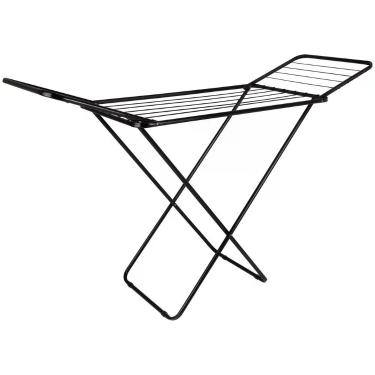 Imagem de Varal De Chão Aço Slim Com Abas Mor 6216 144cm Preto