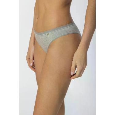 Imagem de Calcinha Tanga Loba Clássica Lupo Cotton - 40354-001, M, Cinza