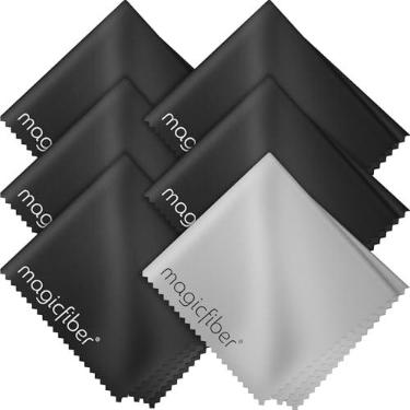 Imagem de MagicFiber Pano de limpeza de microfibra, pacote com 6 - pano premium para óculos, lentes, telas e mais