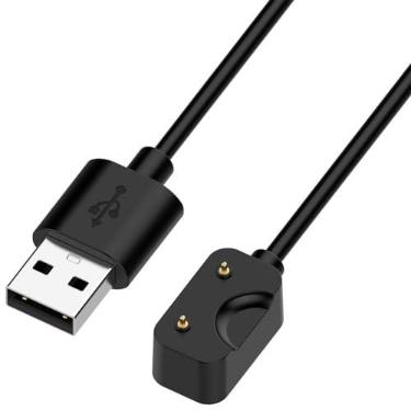 Imagem de Carregador para Galaxy Fit 3 SM-R390, cabo de carregamento USB de substituição para relógio inteligente Samsung Galaxy Fit 3 (55 cm) (preto)