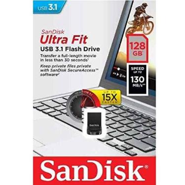 Imagem de Mini Pen Drive Ultra Fit USB3.1 128 GB