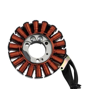 Imagem de GOOFIT Peças de motocicleta com 18 polos de substituição do conjunto da bobina do estator magnético para LEXI 125 VVA LEXI Aerox Lexy Nmax B63-H1410-11