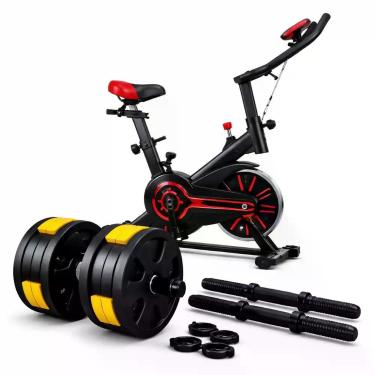 Imagem de Bicicleta Spinning Kit Halter Musculação Ajustável - Ahead Sports