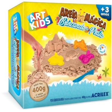 Imagem de Massa Areia Brincando NA Praia 400G - Acrilex