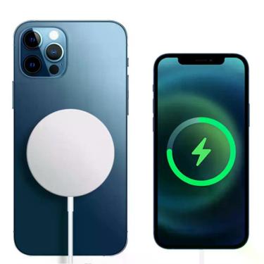 Imagem de Carregador Magsafe Sem fio Magnético Indução Compatível iPhone 12 13 1
