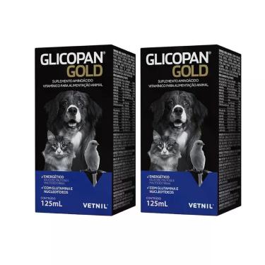 Imagem de Combo 2 Unidades Glicopan Gold 125 ml Suplemento Cães e Gatos - Vetnil