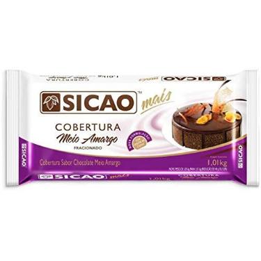 Imagem de Cobertura sabor Cocolate Meio Amargo Sicao 1kg