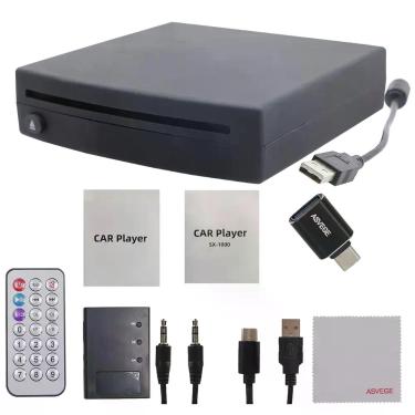 Imagem de Leitor de CD e DVD portátil ASVEGE USB Plug & Play para carro