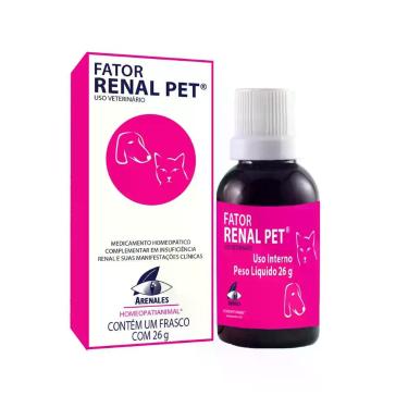 Imagem de Fator Renal Pet 26g Cuidado Renal Cão Gatos pro Rim Arenales