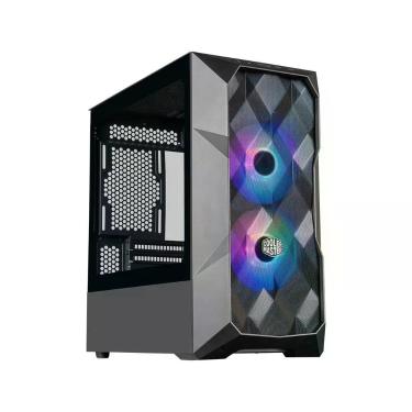 Imagem de Gabinete TD300 Mesh Mini Tower Micro ATX Vidro Temperado com Fan RGB Preto Cooler Master