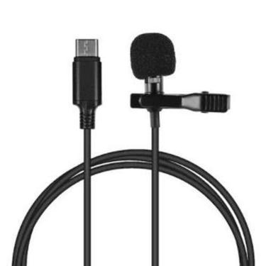 Imagem de Microfone de Lapela Entrada: TYPE-C Hrebos HS-31