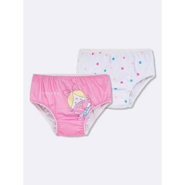 Imagem de Kit de Calcinha Infantil Bia Dots - Veggi, Rosa, 10, Meninas