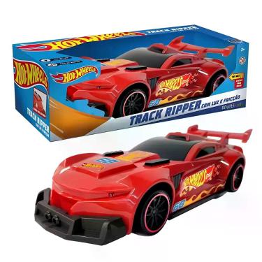 Imagem de Hot Wheels Carros Track Ripper Vermelho c/ Luz e Som Multikids - BR226