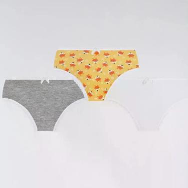 Imagem de Calcinha Lobinha Infantil Estampada 18100-089 C/3, Sortido0943, P