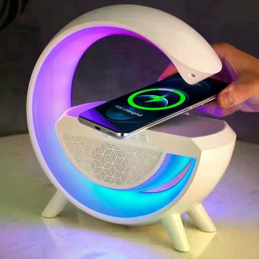 Imagem de Luminaria Caixa De Som Bluetooth 3em1 Led Indução - RELET