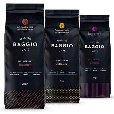 Imagem de Café Em Pó Baggio - 3 Pacotes - 750g - Café Gourmet Arábica Moído