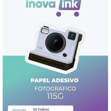 Imagem de Papel adesivo fotográfico Inova Ink 115 gramas