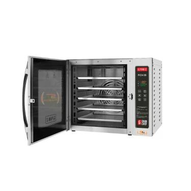 Imagem de Forno Turbo Convector com Vapor Gpaniz Elétrico FCV35 Aço Inox 75L Digital Inox 220V